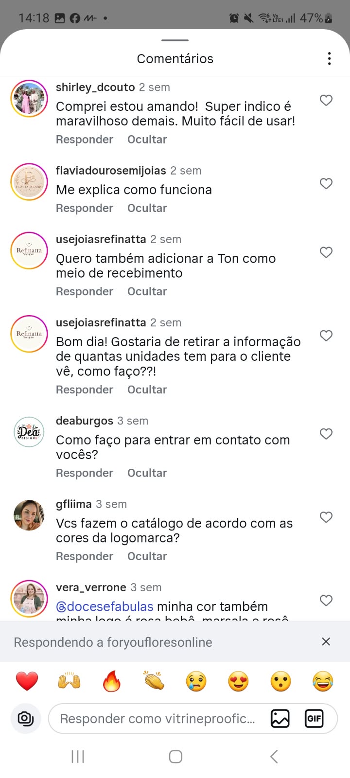 Depoimento — muito fácil de usar