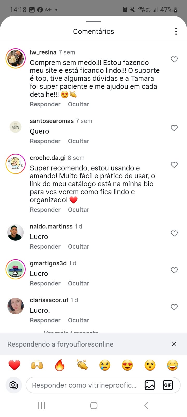 Depoimento — suporte humano